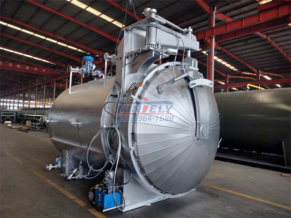 吊開門蒸汽硫化罐不銹鋼材質(zhì)